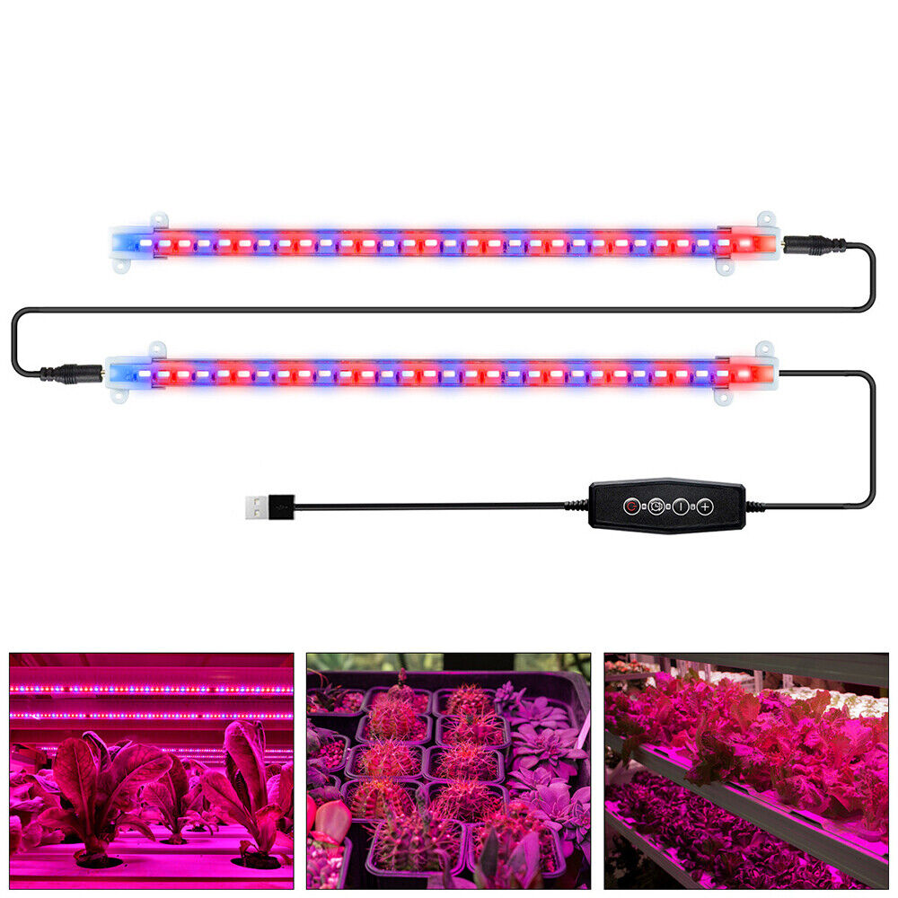 Dimmable LED Grow Light Bar Strip Tube Lamp Full Spectrum for Indoor Plant Grow