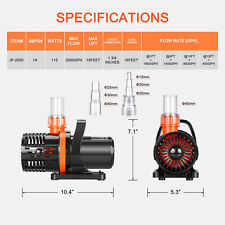 JEREPET Pond pump ,Submersible Water Pump,high lift waterfall pump,with mesh bag picture