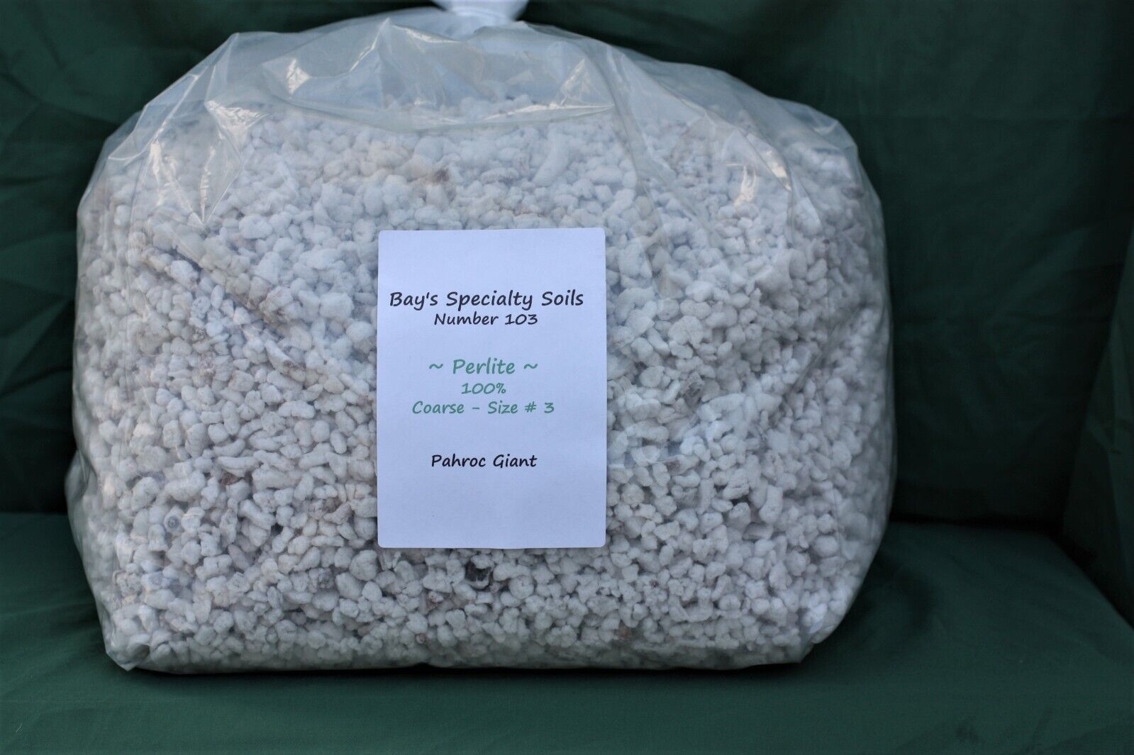 Perlite Coarse Size 3, Larger Volume 2 –4 Gal, Seed Starting, Hydroponics, Mixes