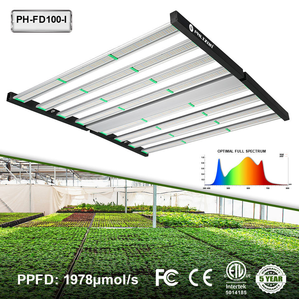 Phlizon 1000W Samsung LED Grow Light Bar Full Spectrum Indoor Lamp 6x6ft Flower
