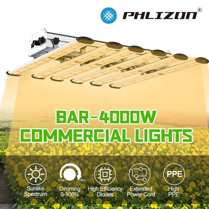 Phlizon 800W/640W LED LM561C Commercial Grow Light Bar Full Spectrum Indoor Lamp