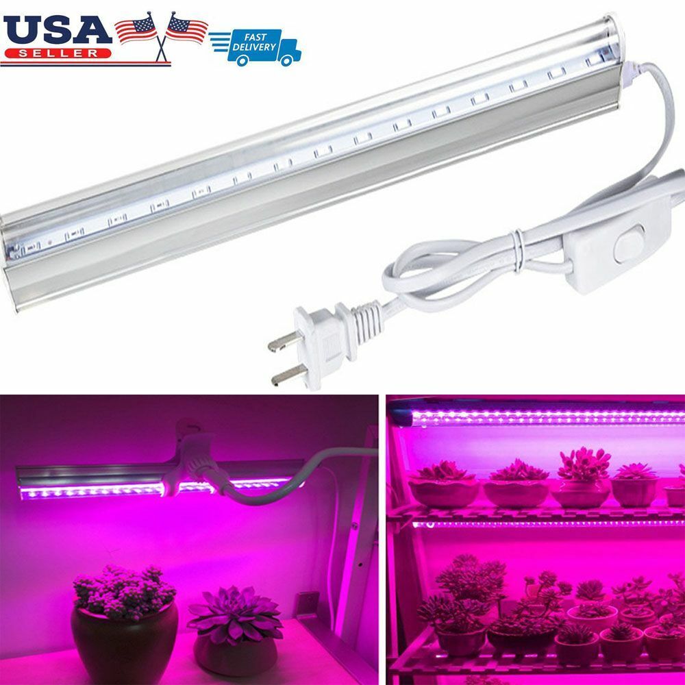 LED Grow Light Tube Strip Full Spectrum Lamp For Indoor Plant Flower Veg Growing