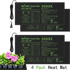 BN-LINK 4Pack Seedling Heat Mat Warm Hydroponic Heating Pad Waterproof 10