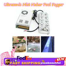 10 Heads Ultrasonic Mist Maker Pool Fogger Water Fountain Fog Machine Atomizer picture