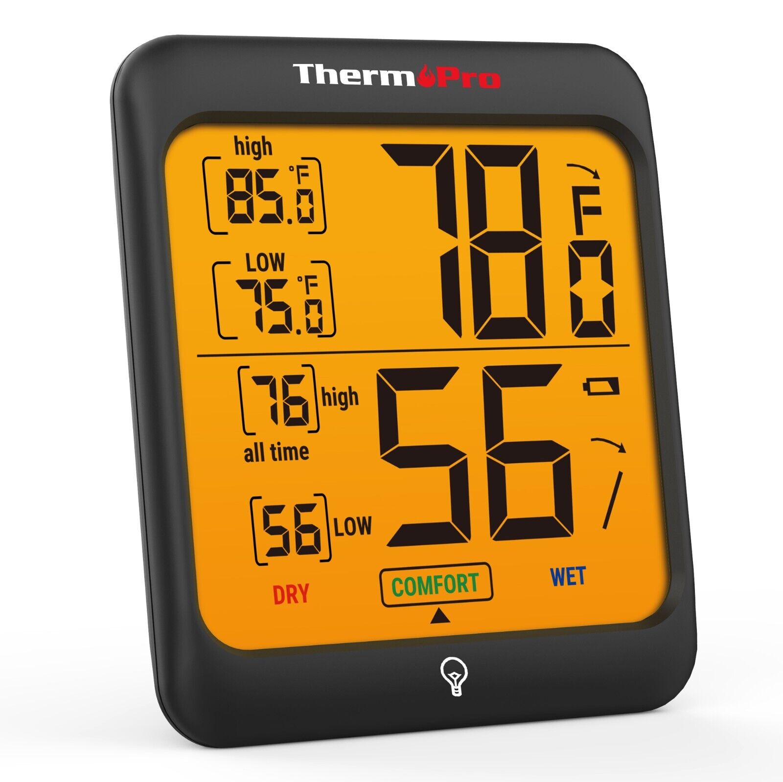 ThermoPro TP53W Digital LCD Indoor Hygrometer Thermometer Room Humidity Meter