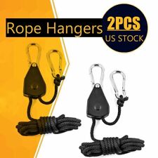 Grow Light Rope Hanger Ratchet Reflector Hangers 150lb 1/8