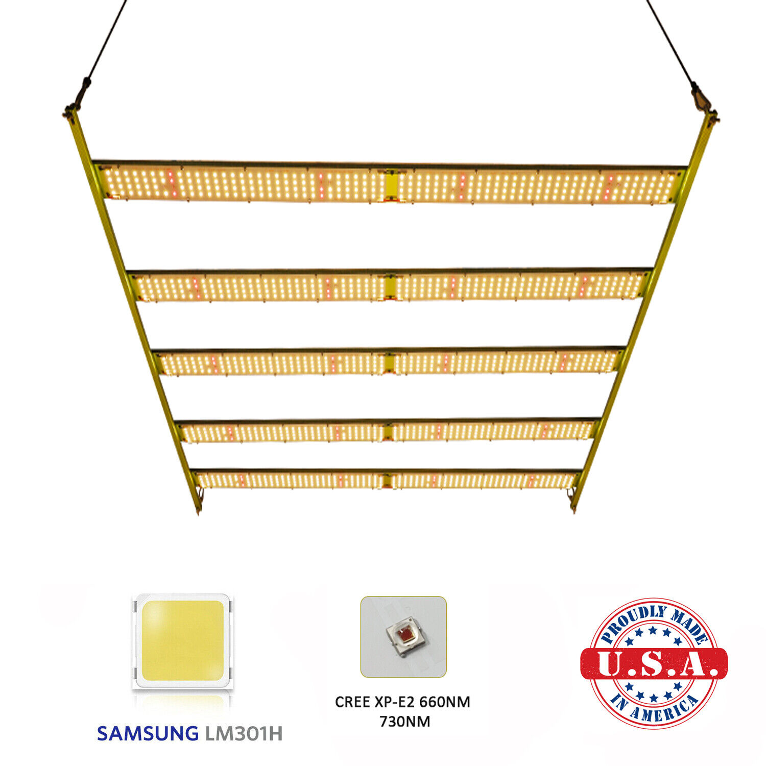 UV/IR 600w QUANTUM LED BAR Light Samsung LM301H 3.5k+660nm Meanwell -600 driver