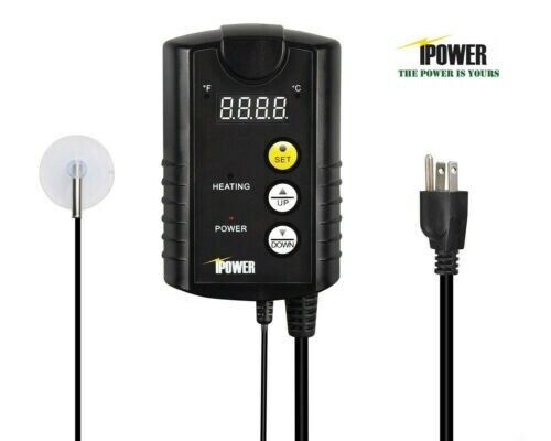 iPower Digital Heat Mat Thermostat Controller Seed Germination Reptiles &Brewing