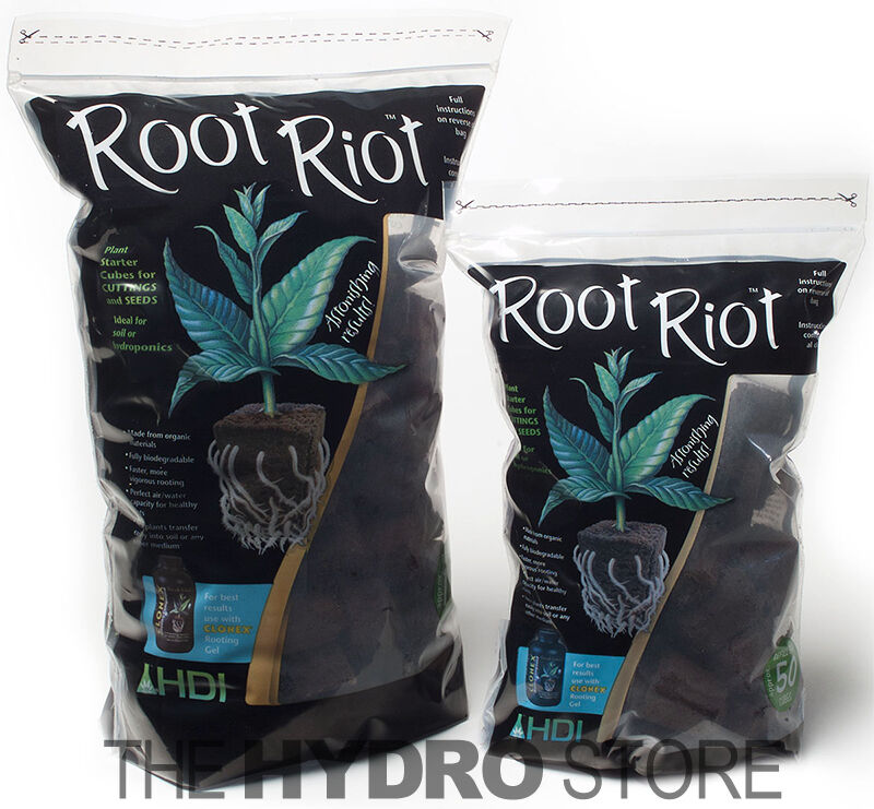 Root Riot Replacement Cubes - organic seed moistened starter plugs