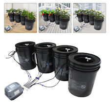 Hydroponics Growing System Recirculating Drip System w/5-Gall 4 Bucket+Reservoir picture
