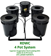 Grow 4 Hydroponic System RDWC Recirculating Deep Water Culture DWC picture