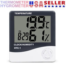 Thermometer Indoor Digital LCD Hygrometer Temperature Humidity Meter Alarm Clock picture