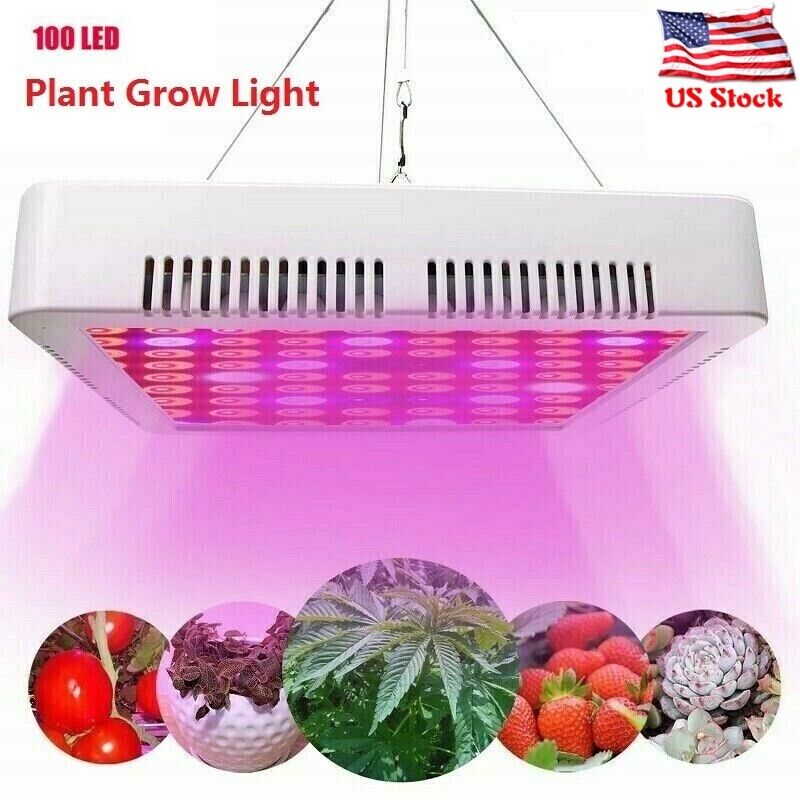 2000W LED Grow Light for Indoor Veg Plants Growing Lamp 100 LED Full Spectrum A