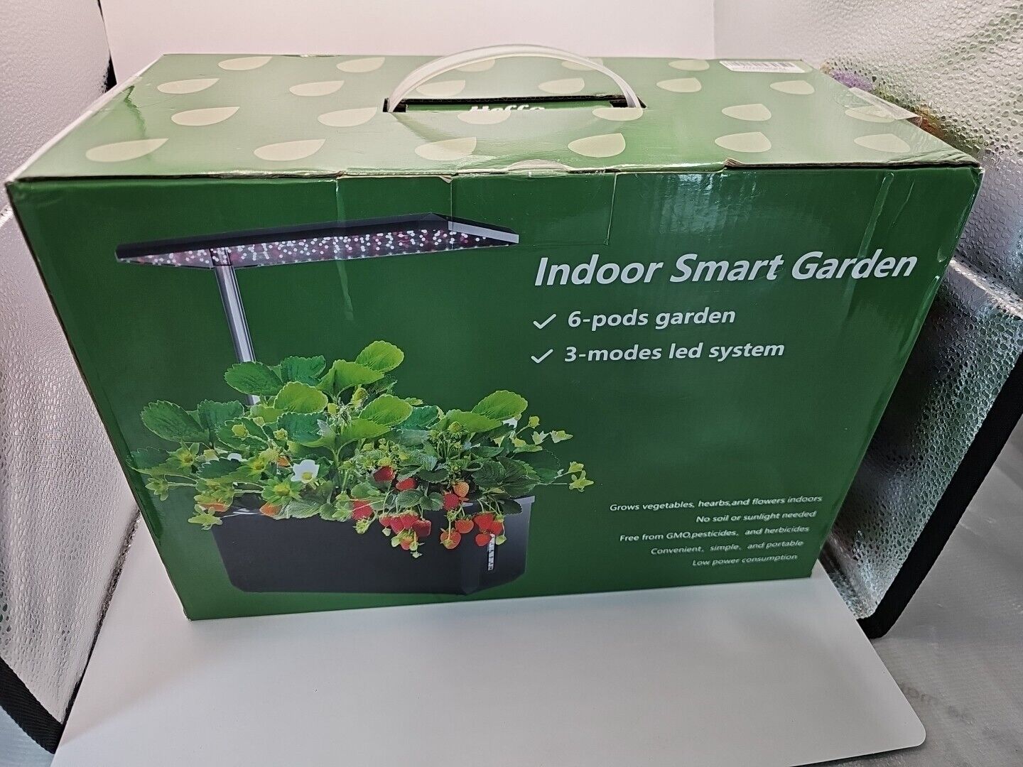 6 Pods Hydroponic Growing System with Water Tank Smart Indoor Herb Garden New 