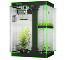 VIVOSUN 60x48x80 Inch Hydroponic Grow Tent Box Seed Room w/ Window Floor Tray picture