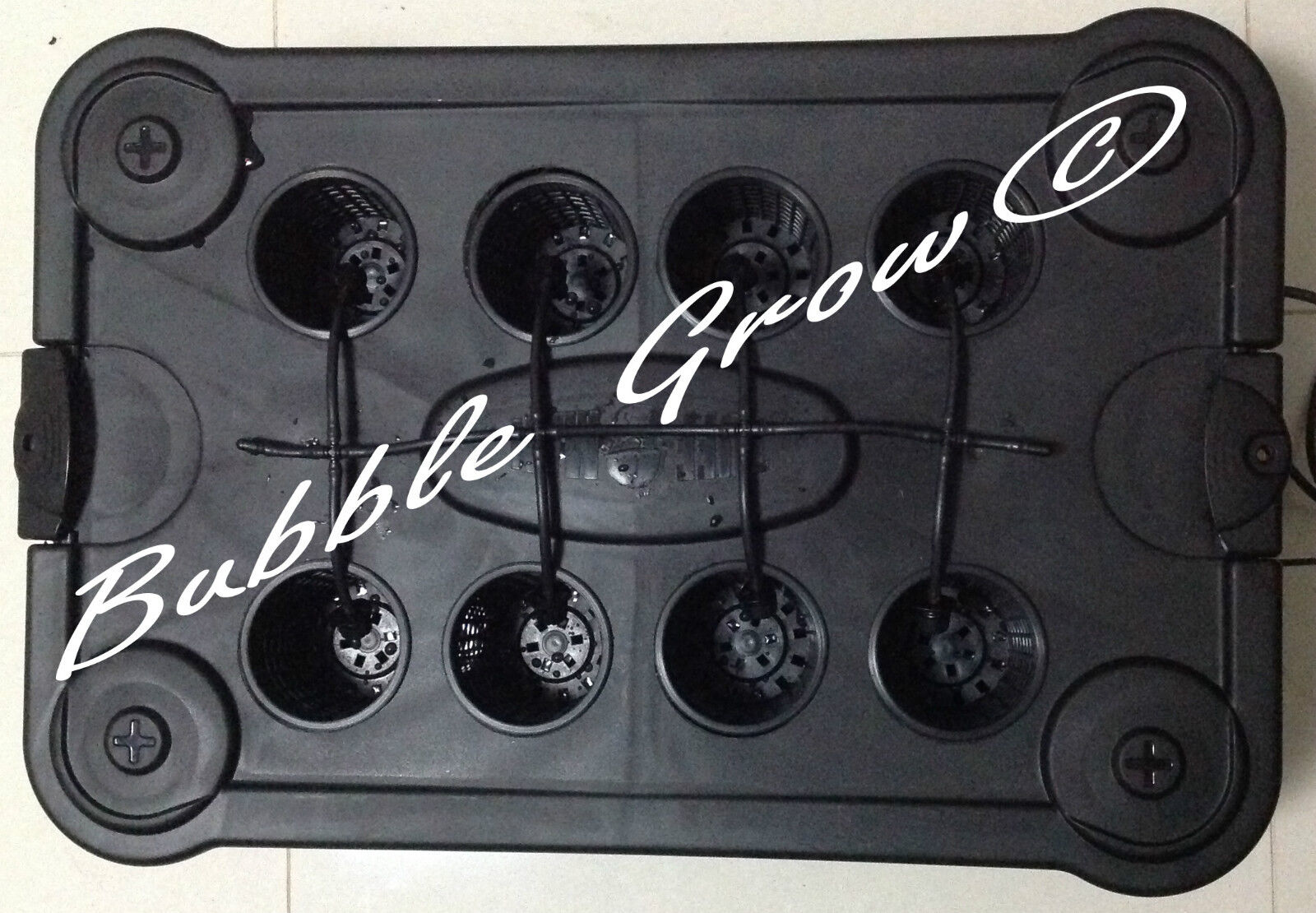 Bubble Grow PRO 8 Drip Hydroponic System Top Feed Bubbleponic DWC Growing Kit