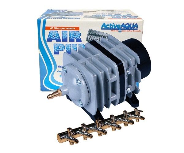 Active Aqua Commercial Air Pump 45L Liter Per Minute 6 Outlets AAPA45L BAY HYDRO