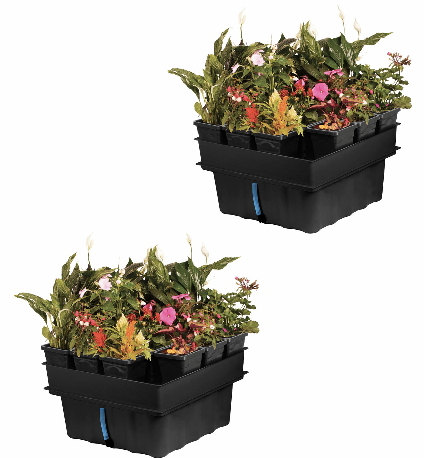 Hydrofarm 22 x 22 Inches Megagarden System with Ebb and Flow System (2 Pack)
