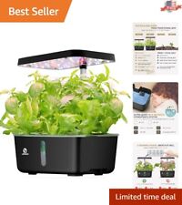 Easy Hydroponics System: 8 Pods Hydroponic Garden with Spectrum LED Grow Light picture