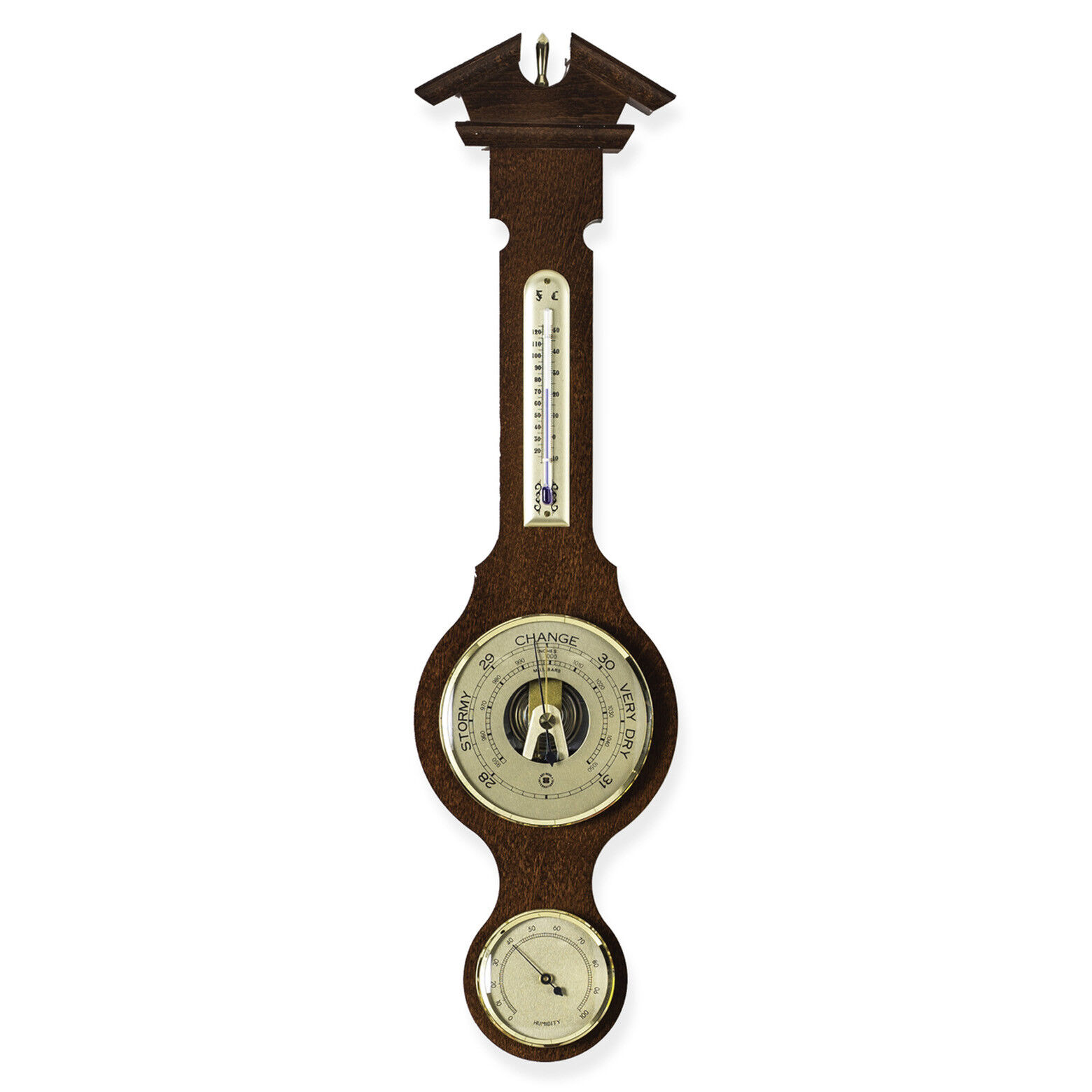 WEATHER STATIONS - GREENWICH BAROMETER, THERMOMETER & HYGROMETER WEATHER STATION