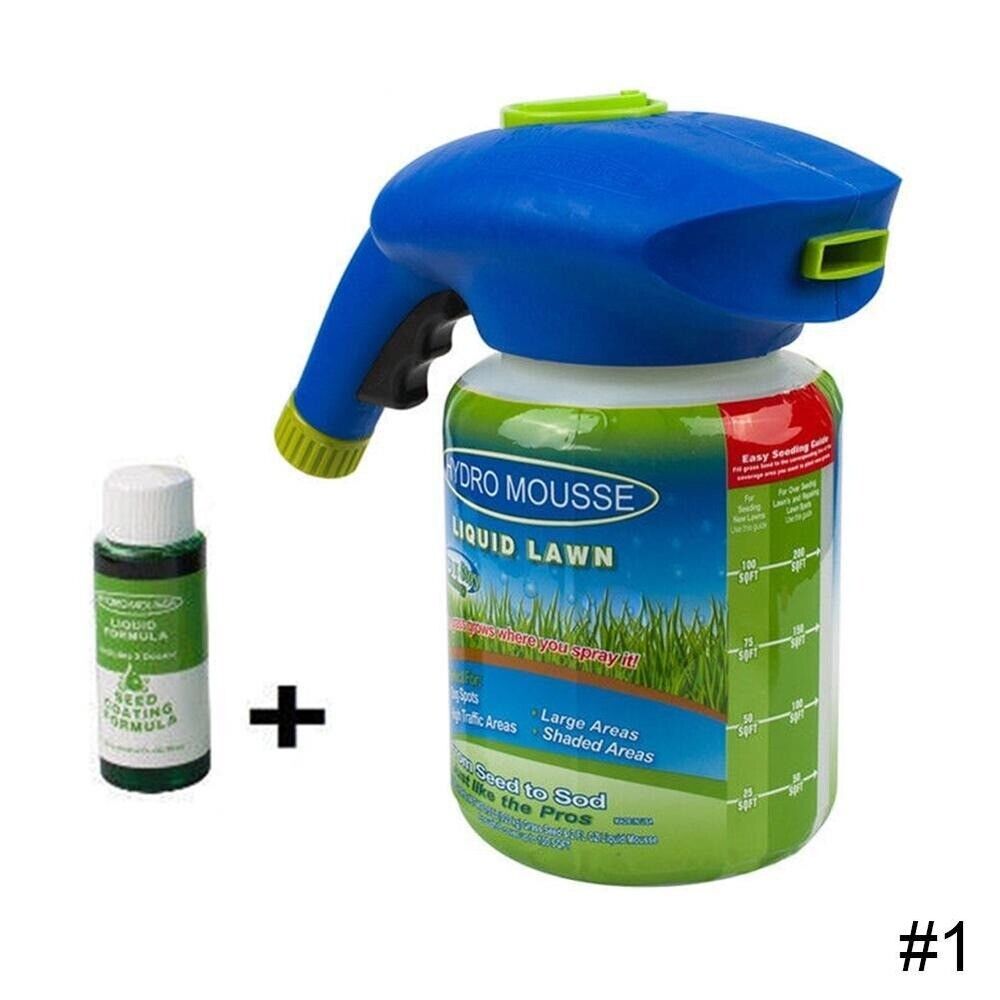 Hydro Mousse Liquid Spray For Seed Lawn Care Household Seeding System Grass Shot