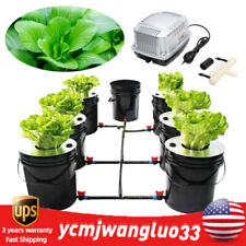 Hydroponics Grow System Kit 7 Buckets 5 Gal Recirculating Deep Water Culture New picture