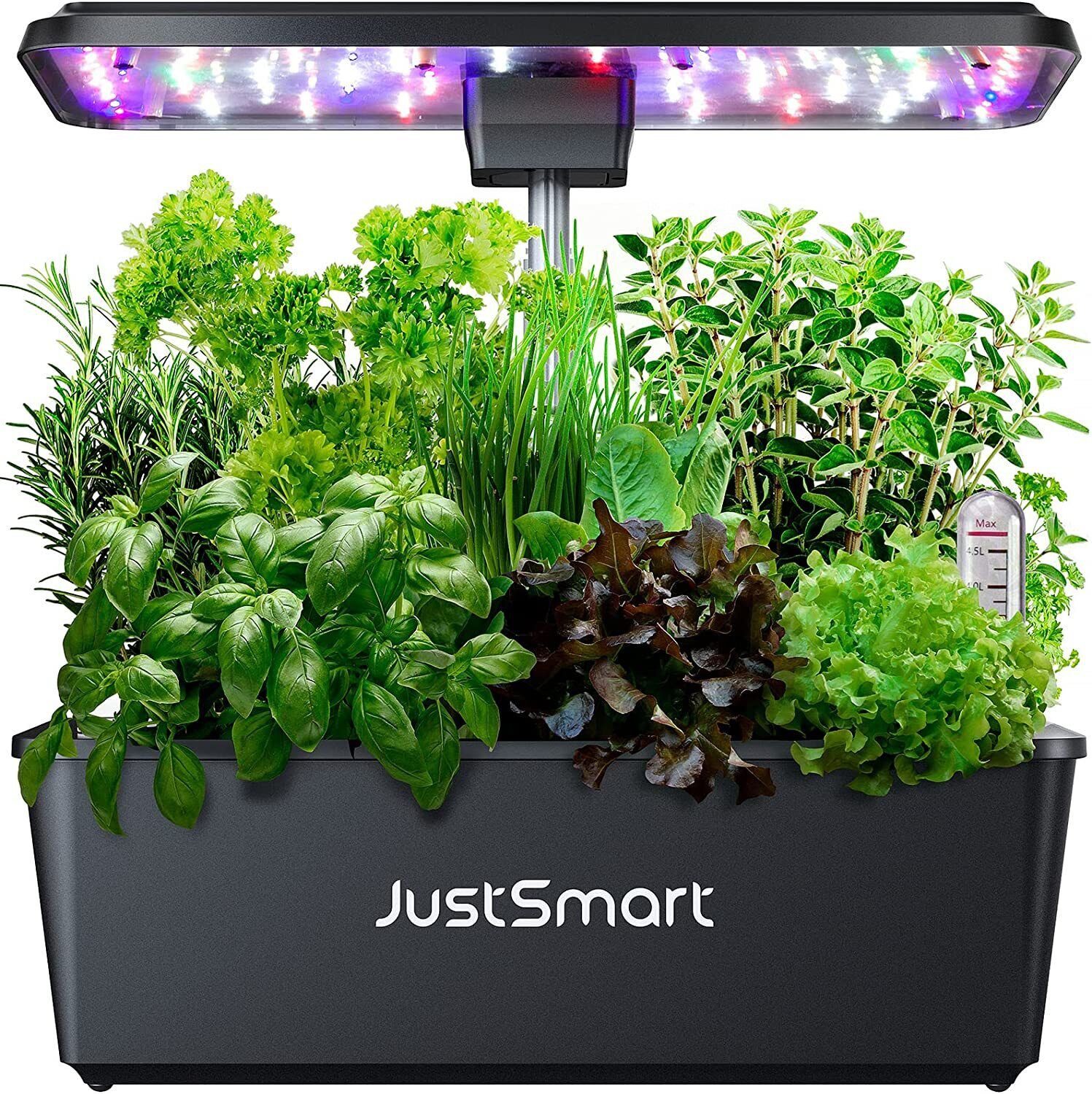 12Pods Hydroponics Growing System with Grow Light Plants 100LED Home Herb Garden