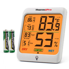 ThermoPro TP53 Digital LCD Indoor Hygrometer Thermometer Room Humidity Meter picture