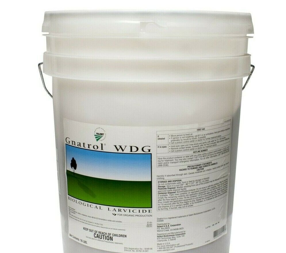 Gnatrol WDG  4 oz hydroponic soil  OMRI organic Greenhouse Bio Larvacide