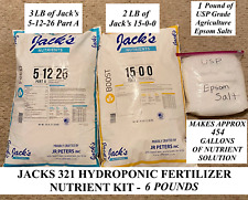 6lb Kit Jacks 321 Hydroponic Fertilizer Nutrient Plant Food Grow Bloom General picture