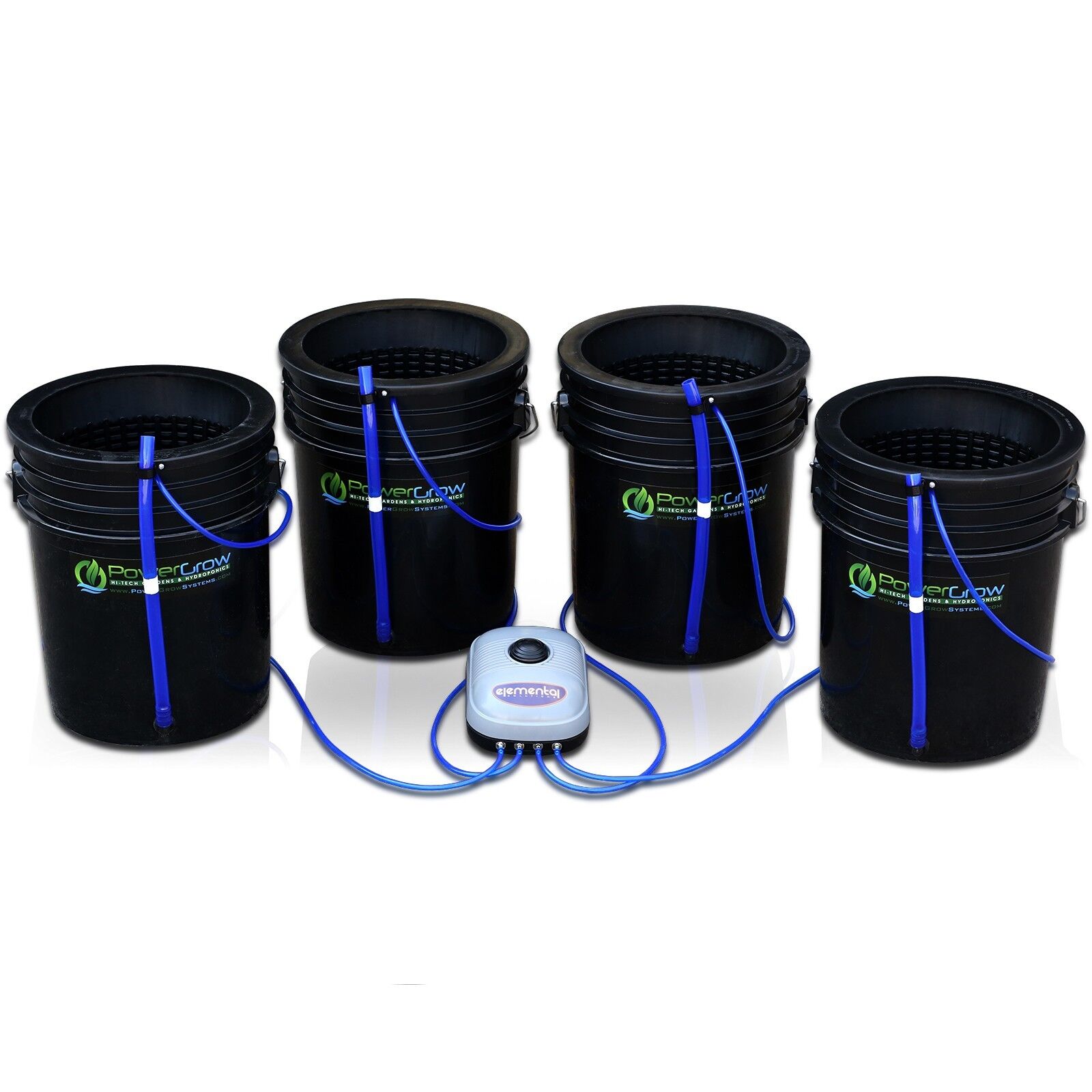 Deep Water Culture System Hydroponic 4 Bucket Kit - 10\