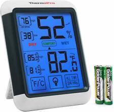 Indoor Digital Touchscreen Humidity Thermometer Temperature Hygrometer Monitor picture