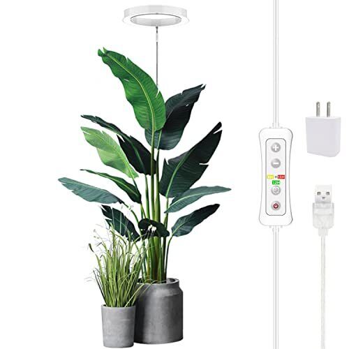 Plant Grow Light,yadoker LED Growing Light Full Spectrum for 1 Pack White