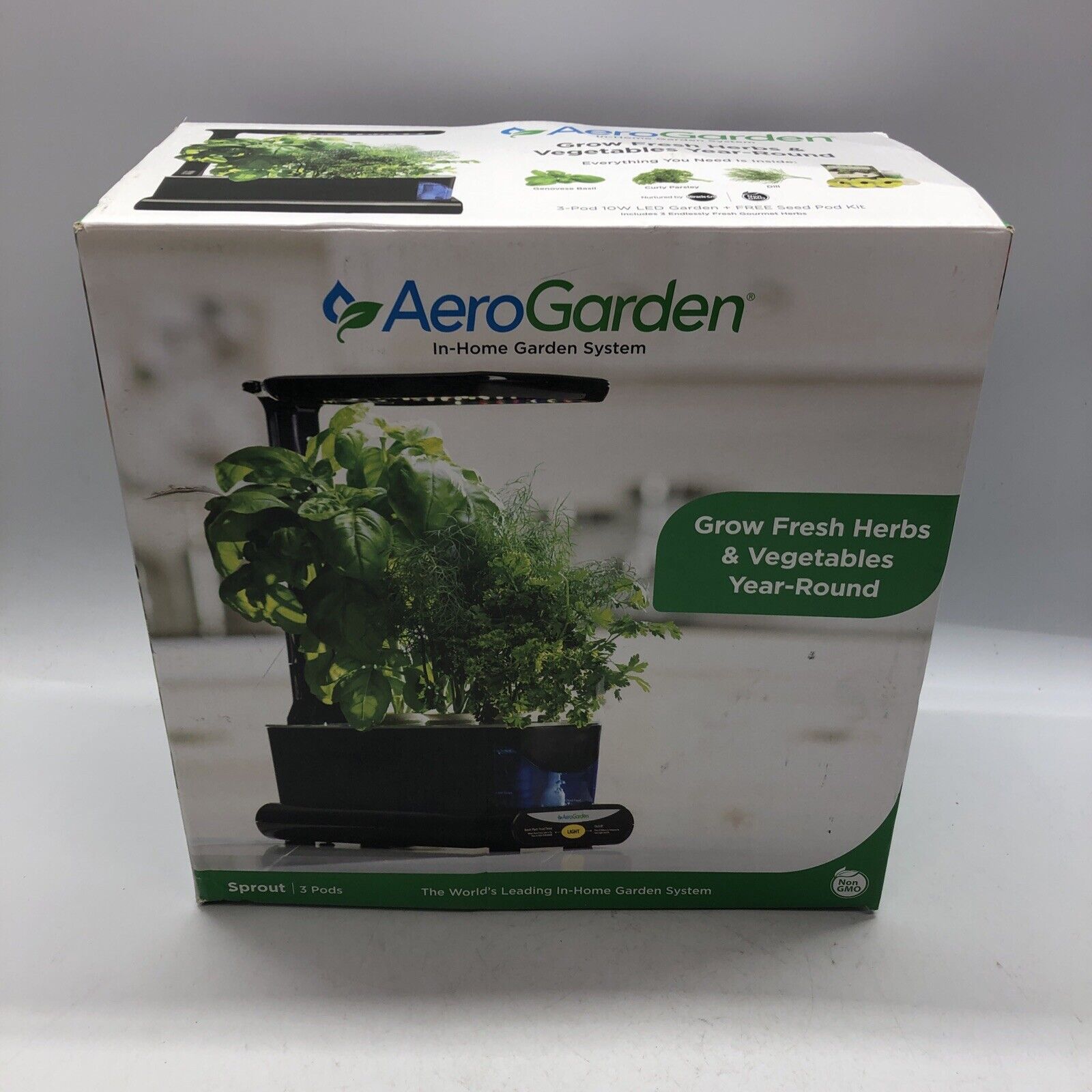 AeroGarden 3-Pod Indoor Sprout LED (no seeds)