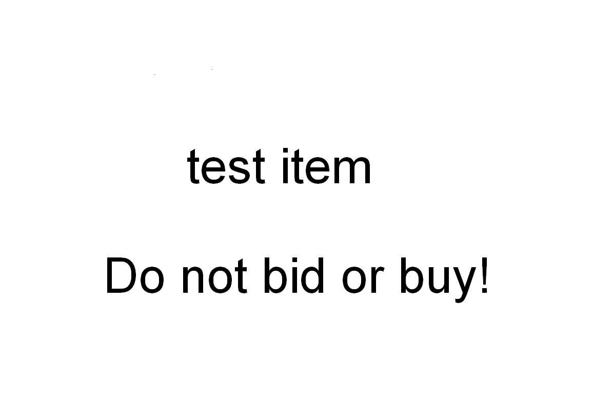 Test listing - DO NOT BID OR BUY282619020679