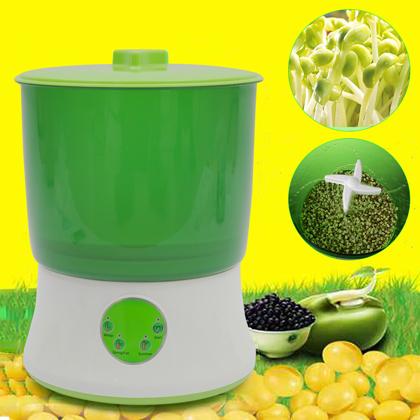 2 Layers Bean Sprouter Fully Automatic Bean Seed Sprout Machine Maker Food Grade