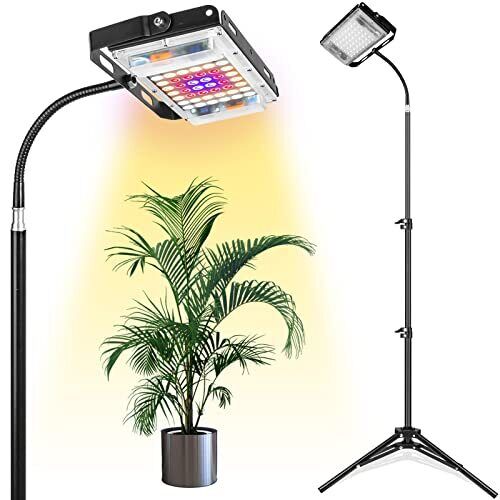  Grow Light with Stand, Full Spectrum 150W LED Floor Plant Medium-One Head