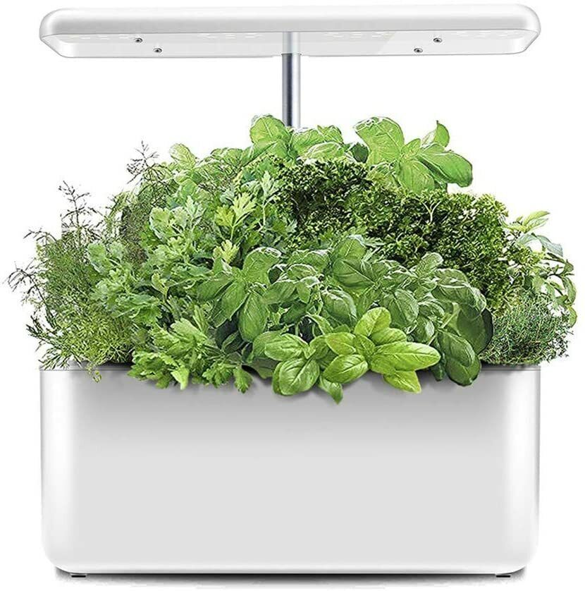 Hydroponics Grow System, Indoor Herb Garden Starter Kit, LED Grow Light, Planter
