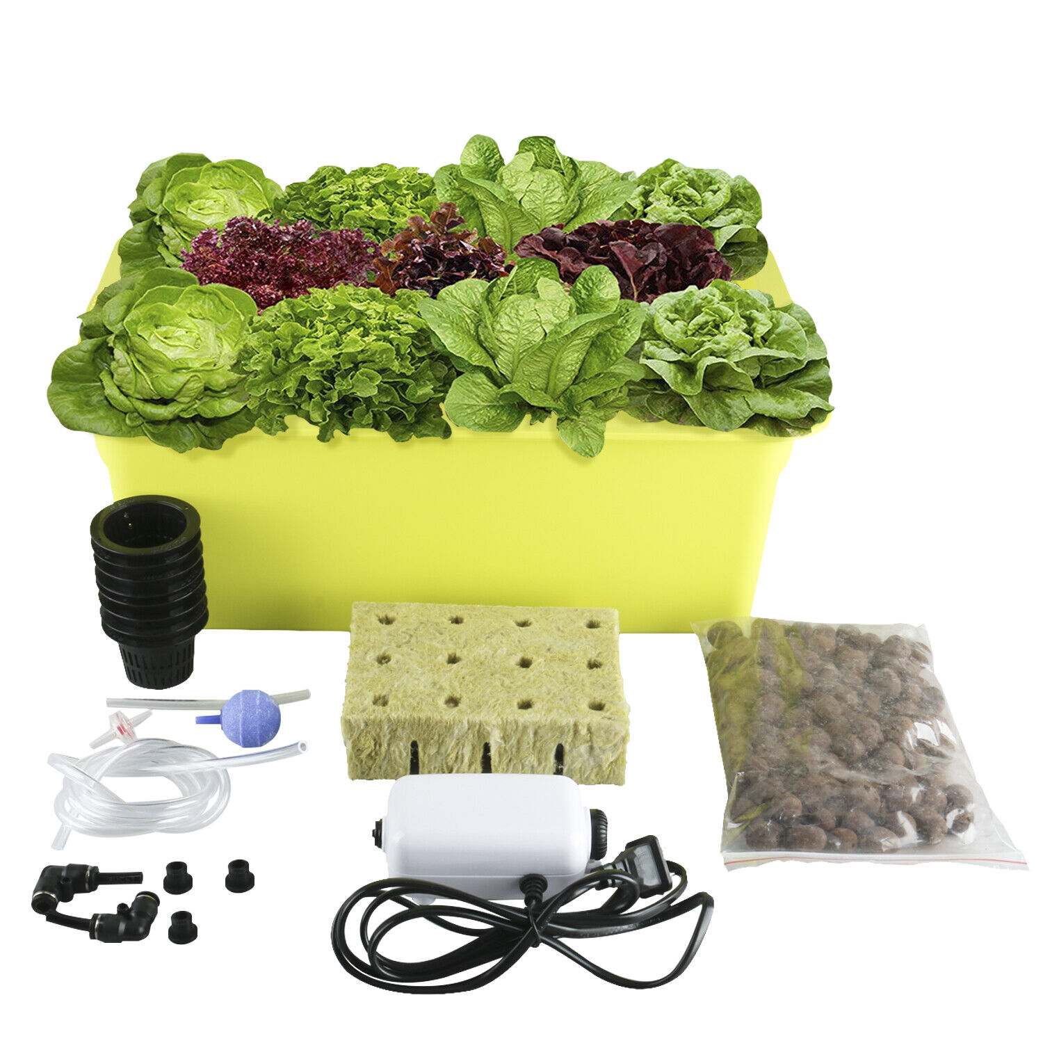6 Holes Plant Site Hydroponic System Grow Kit,Best Indoor Herb Garden W/ Manual