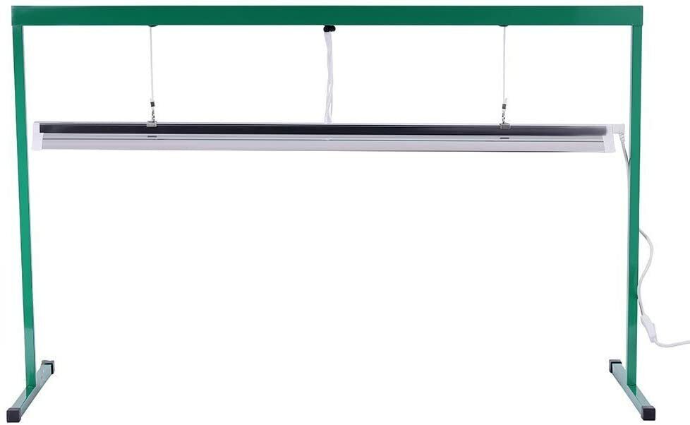54W 4 Feet T5 6400K Fluorescent Grow Light Stand Rack for Plant Seed Starting 