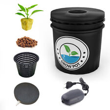 Grow Pot Hydroponic Bucket Deep Water Culture Most Complete - Black - 5 gallon picture