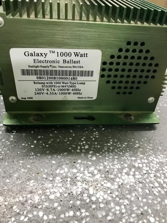 Galaxy 1000 watt Dual Voltage Electronic Ballast