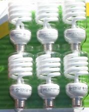 6 new 120V LIGHT BULB spring lamp fluorescent CFL 25w spiral 100w soft white E26 picture