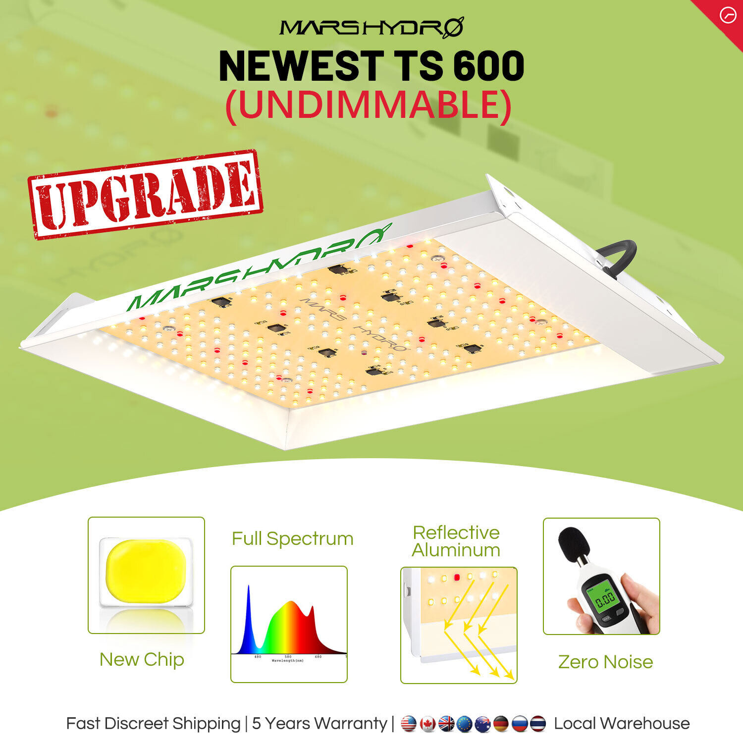 Mars Hydro TS 1000 2000 3000 600 LED Grow Light Full Spectrum IR for Indoor Kit