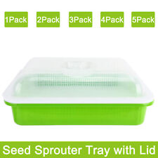 1/2/3//4/5Pack Seed Sprouter Tray Container Wheatgrass Grower with Lid Sprouting picture
