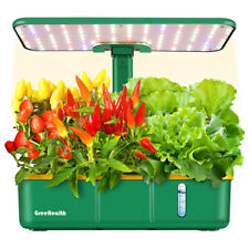 15Pods Hydroponics Growing System Indoor Herb Garden Kit w/ LED Grow Light Timer picture