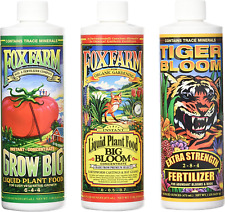 Fox Farm Liquid Nutrient Trio Soil Formula  Big Bloom Grow Big Tiger Bloom 3Pack picture