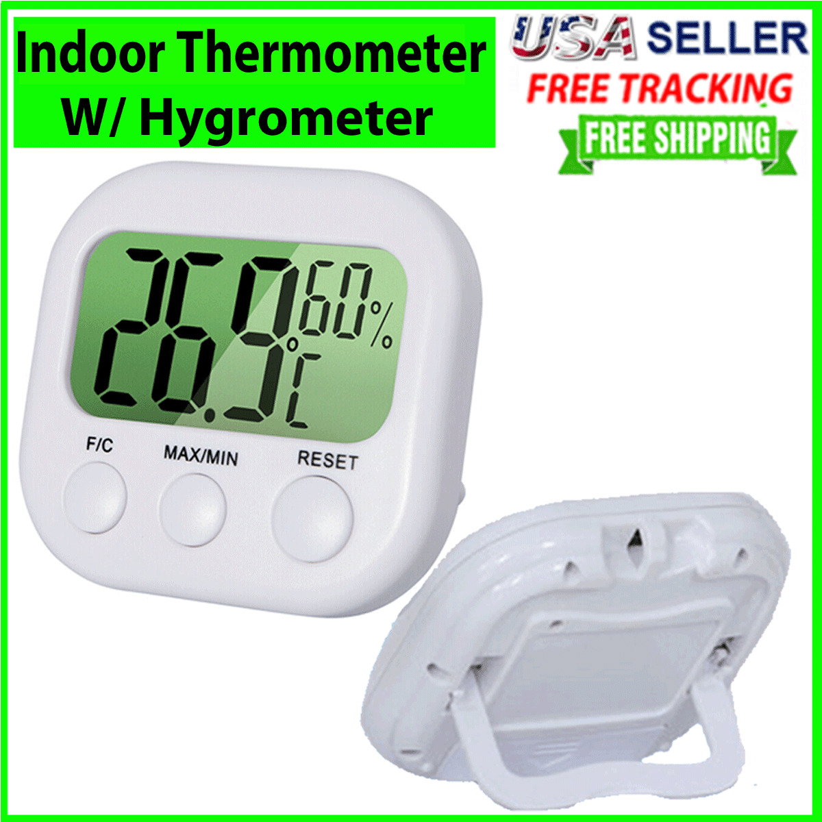 LCD Digital INDOOR Thermometer Hygrometer Meter Gauge Temperature Humidity NEW 