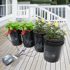 Hydroponics Growing System w/5-Gall 4 Bucket+Reservoir Recirculating Drip System picture