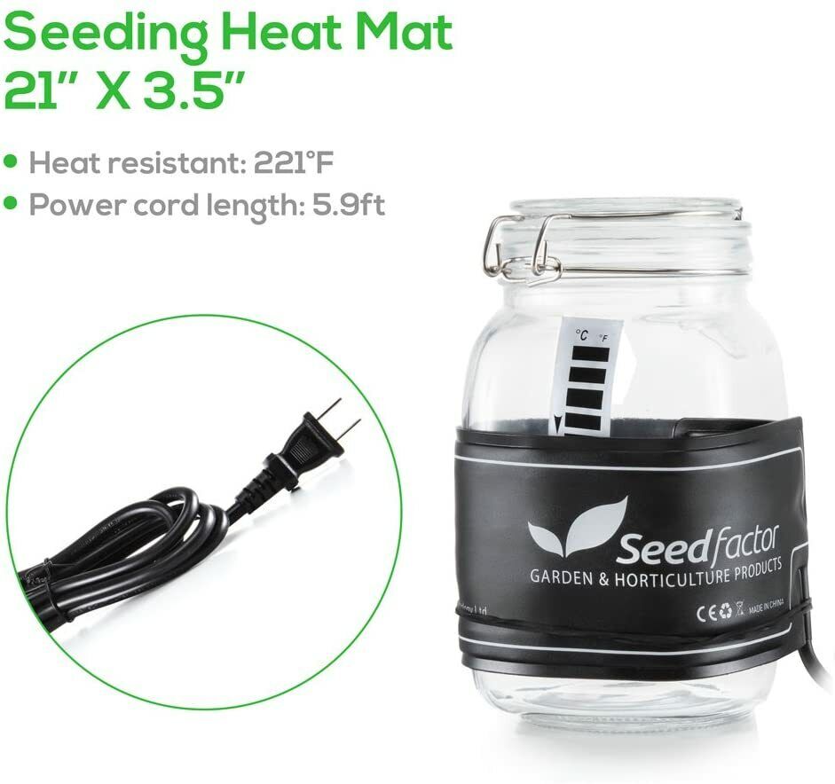 Seedfactor Waterproof Seedling Heat Mat Seed Starter Pad Germination Propagation